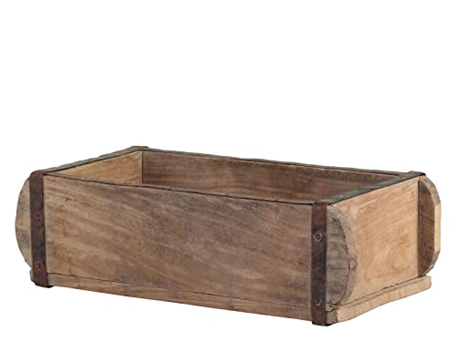 Chic Antique Ziegelform L30cm alte Backsteinform Holz Box Kiste Halter Schale von Chic Antique