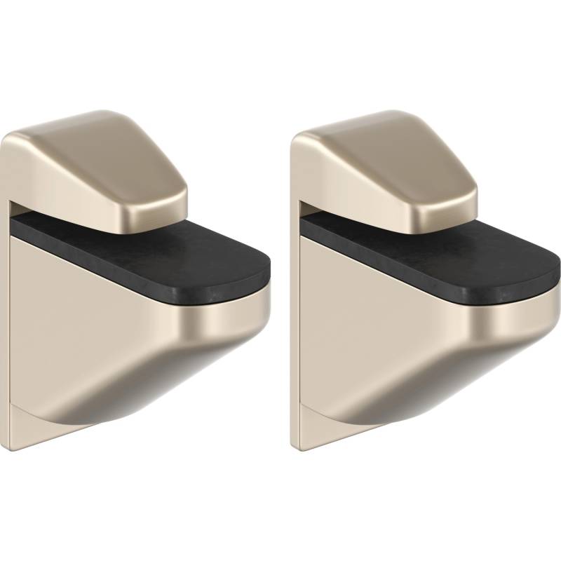 Clip Regalbodenträger Maxi für 4 mm - 24 mm Nickel gebürstet