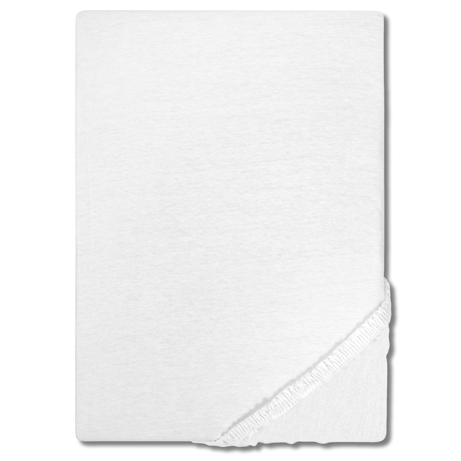 CloudComfort Basic Spannbettlaken Jersey-Stretch weiß 120 x 200 cm CloudComfort Basic Spannbettlaken Jersey-Stretch weiß 120 x 200 cm