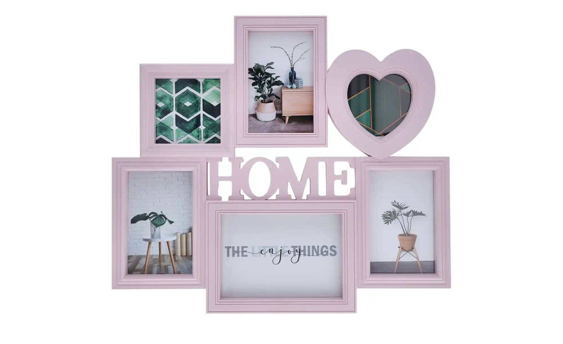 Collage  Home ¦ rosa/pink ¦ Kunststoff, Kunststoff ¦ Maße (cm): B: 40,5 H: 2,5 T: 2,5 Accessoires > Bilderrahmen - Höffner