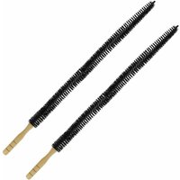 ComPDCVD 2er-Set Heizkörperbürste, Heizkörper-Reinigungsbürste, 75 cm lang und Fxib mit Holzgriff, geeignet für Heizkörper und Wäschetrockner