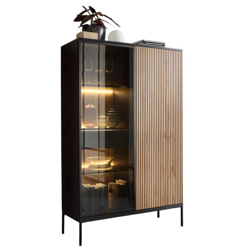 Compleo24 STANDVITRINE Eiche Wotan