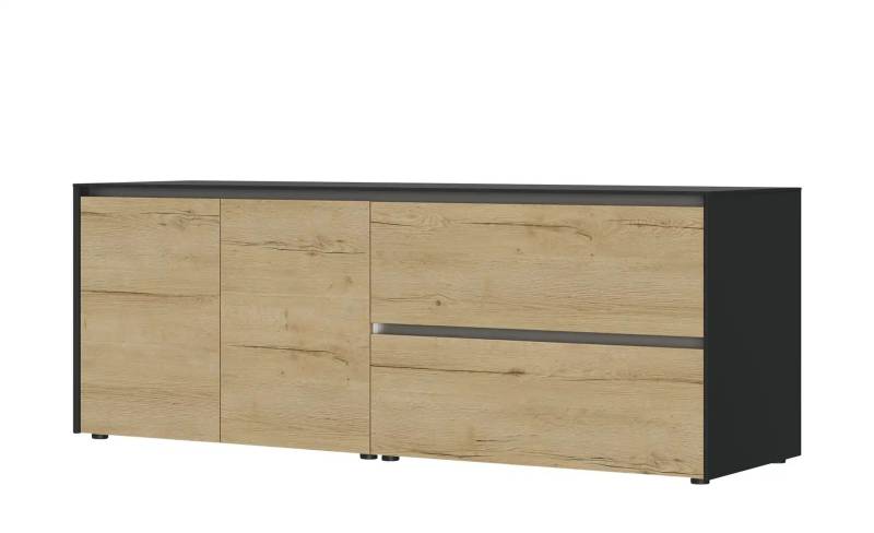 Content Sideboard  Metro Line ¦ schwarz ¦ Maße (cm): B: 204 H: 75 T: 50.0 Kommoden & Sideboards > Sideboards - Höffner