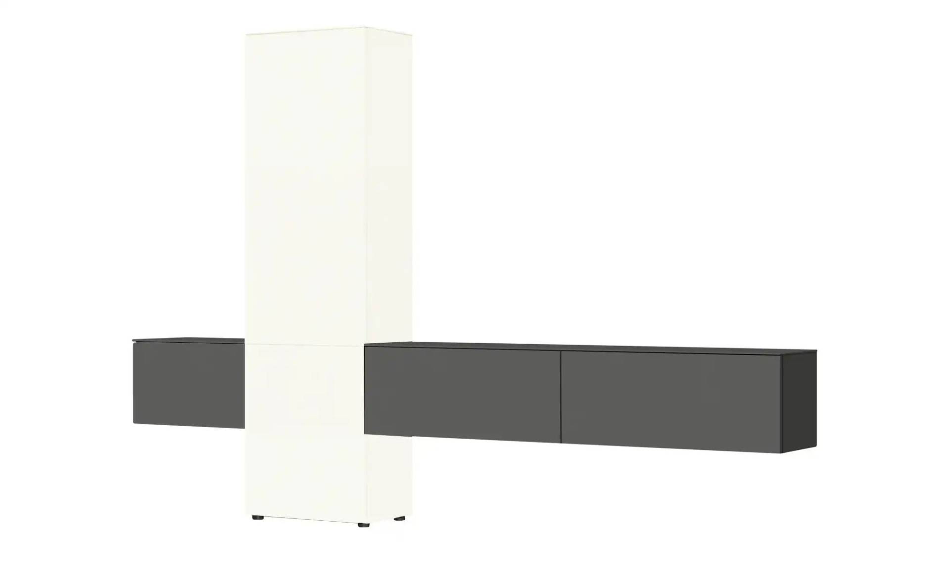 Content Wohnwand  Style ¦ weiß ¦ Maße (cm): B: 301 H: 205 T: 38.0 Kommoden & Sideboards > Wohnwände - Möbel Kraft