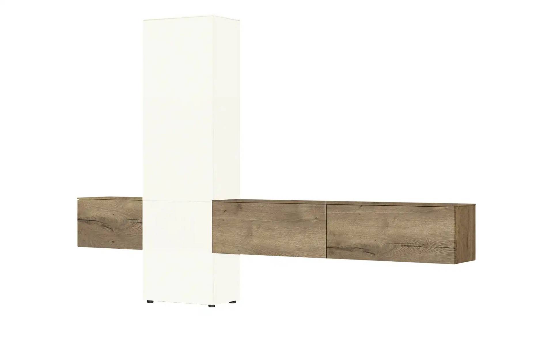 Content Wohnwand  Style ¦ weiß ¦ Maße (cm): B: 301 H: 205 T: 38.0 Kommoden & Sideboards > Wohnwände - Möbel Kraft