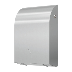 Conti plus Toilettenpapierhalter SteelTec DESIGN, Wandmontage, Papierspender aus gebürstetem Edelstahl, Für 1 Maxi + 1 Standardrolle