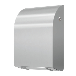 Conti plus Toilettenpapierhalter SteelTec DESIGN, Wandmontage, Papierspender aus gebürstetem Edelstahl, Für 1 Maxirolle