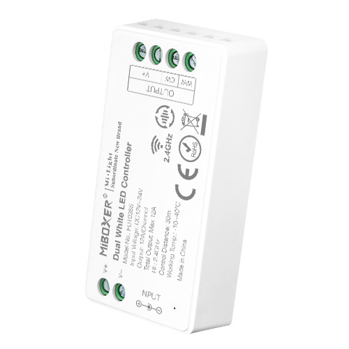 Controller / Dimmer CCT Stripes Funk für 4 Zonen 30m erweiterbar, 12 / 24V DC, für multiwhite LED Streifen
