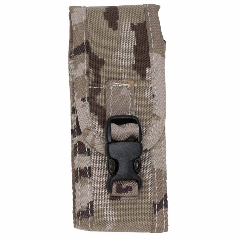 Corduraetui sand/camo 11-13 quer/längs Messer-Etui / Gürteltasche von Pielcu  S.L.
