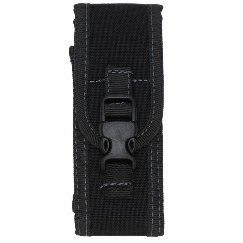 Corduraetui schwarz 11-13cm quer/längs groß Messer-Etui / Gürteltasche von Pielcu  S.L.