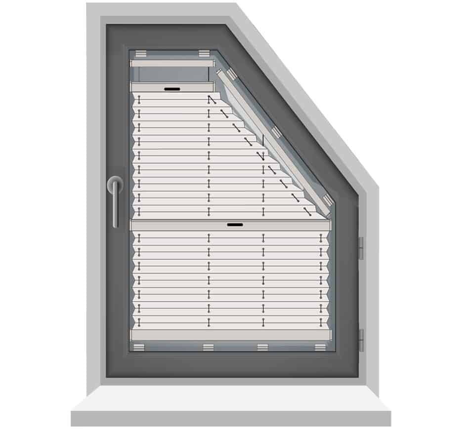 Cosiflor® VS5 und VS6 | 5- und 6-Eckige Sonderformen Plissee nach Maß