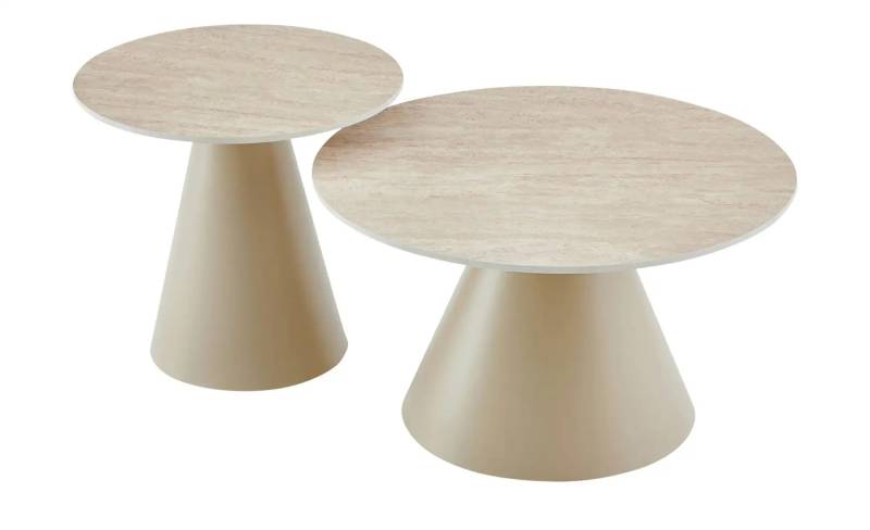 Couchtisch 2er Set  Tronchetto ¦ beige ¦ Maße (cm): H: 41  Ø: 70 Tische > Couchtische > Couchtische rund - Höffner