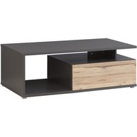 Couchtisch Como von Forte Wolfram Grau / Planked Eiche
