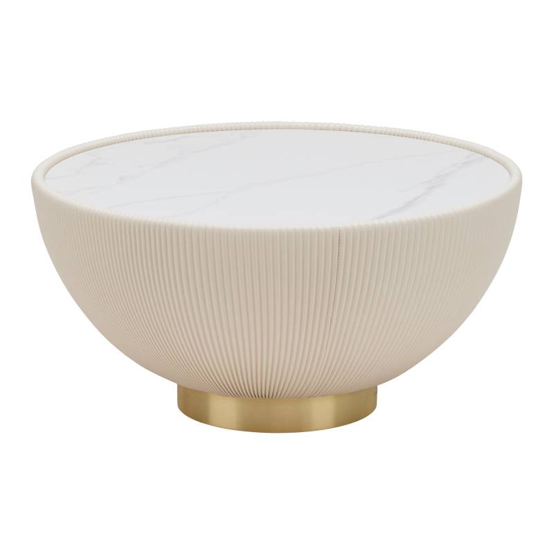 Couchtisch Endless Vegas Creme/Messingfarben