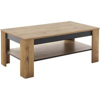 Couchtisch mit Ablage Wildeiche Dekor