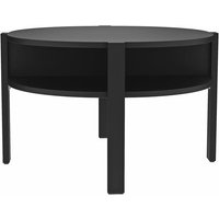 Couchtisch rund 75cm TOBAGO von Forte Schwarz