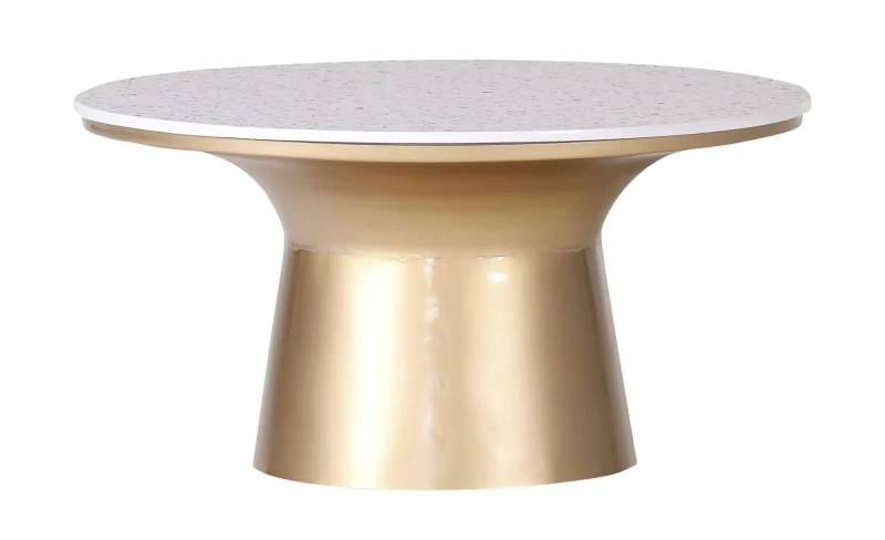 Couchtisch   ¦ weiß ¦ Maße (cm): H: 39  Ø: 76.0 Tische > Couchtische - Möbel Kraft