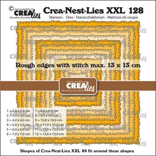 Crealies Crea-Nest-Dies XXL Quadrate CLNestXXL128 13x13cm