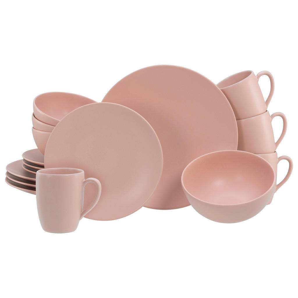 Creatable Kombiservice Soft Touch Peach, Rosa, Keramik, 16-teilig, 300 ml,500 ml, lebensmittelecht, stapelbar, Essen & Trinken, Geschirr, Geschirr-Sets, Kombiservice Creatable Kombiservice Soft Touch Peach, Rosa, Keramik, 16-teilig, 300 ml,500 ml, lebensmittelecht, stapelbar, Essen & Trinken, Geschirr, Geschirr-Sets, Kombiservice von Creatable