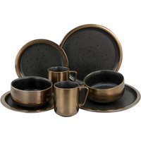 CreaTable Kombiservice Modern Industrial schwarz Keramik von CreaTable
