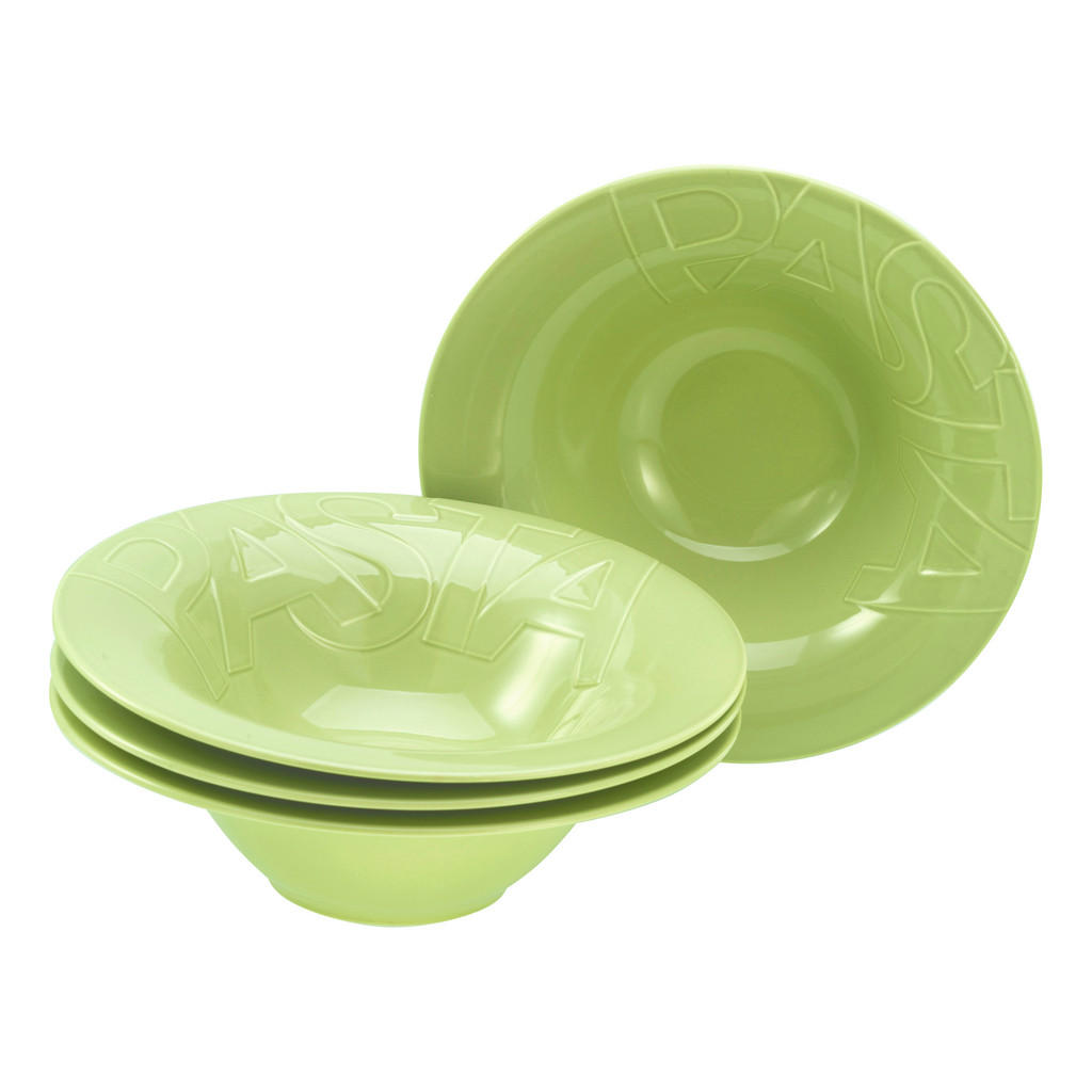 Creatable Pastatellerset, Grün, Keramik, 4-teilig, rund, lebensmittelecht, Essen & Trinken, Geschirr, Teller, Pastateller Creatable Pastatellerset, Grün, Keramik, 4-teilig, rund, lebensmittelecht, Essen & Trinken, Geschirr, Teller, Pastateller von Creatable