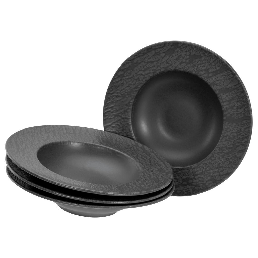 Creatable Pastatellerset, Anthrazit, Keramik, 4-teilig, rund, Essen & Trinken, Geschirr, Teller, Pastateller Creatable Pastatellerset, Anthrazit, Keramik, 4-teilig, rund, Essen & Trinken, Geschirr, Teller, Pastateller von Creatable