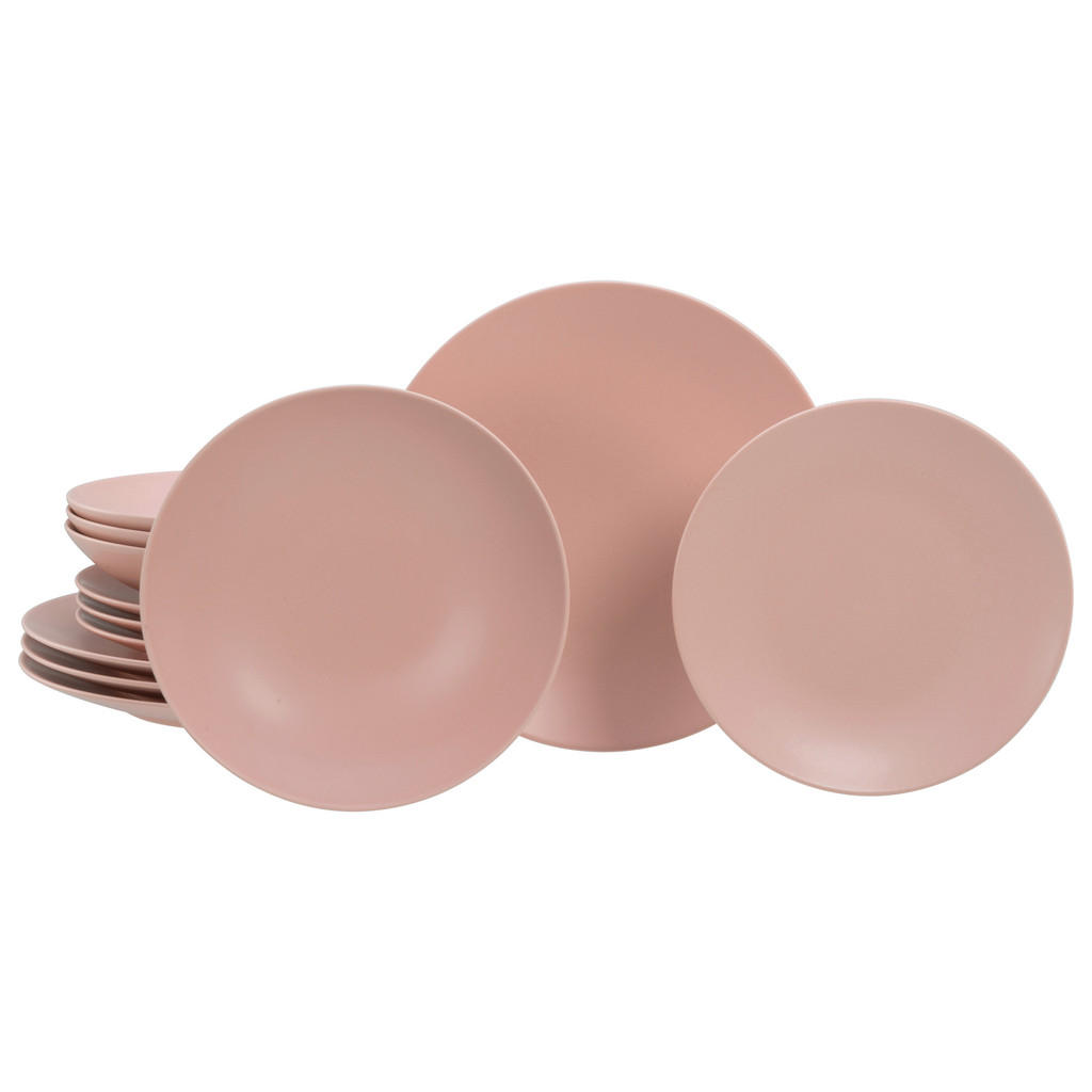 Creatable Tafelservice Soft Touch Peach, Rosa, Keramik, 12-teilig, lebensmittelecht, stapelbar, Essen & Trinken, Geschirr, Geschirr-Sets, Tafelservice Creatable Tafelservice Soft Touch Peach, Rosa, Keramik, 12-teilig, lebensmittelecht, stapelbar, Essen & Trinken, Geschirr, Geschirr-Sets, Tafelservice von Creatable