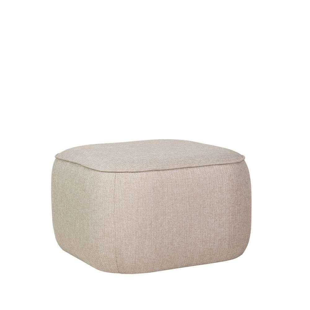 Hübsch - Cube Pouf Sand von Hübsch