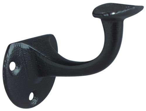 DENI Handlaufträger (Gusseisen schwarz lackiert / Durchmesser Wandplatte 53 mm) - 5202 0000 20 von DENI