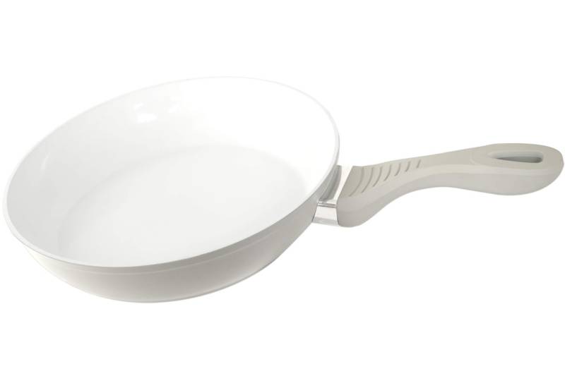 DESKI Aluminium Bratpfanne Ø 20 cm grau mit Keramik Beschichtung Softgriff