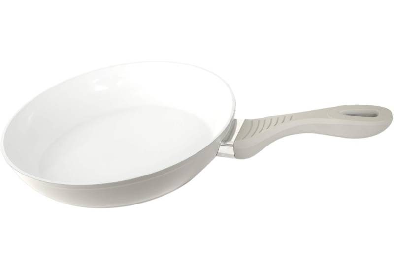 DESKI Aluminium Bratpfanne Ø 24 cm grau mit Keramik Beschichtung Softgriff