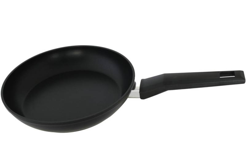 DESKI Aluminium Bratpfanne Ø 24 cm mit Bakelitgriff schwarz 2-fach Beschichtet