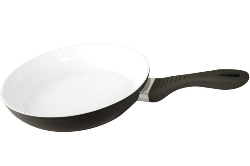 DESKI Aluminium Bratpfanne Ø 28 cm schwarz Keramik Beschichtung Softgriff