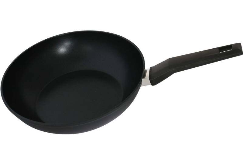 DESKI Aluminium Wokpfanne Ø 28 cm mit Bakelitgriff 2-fach Beschichtet