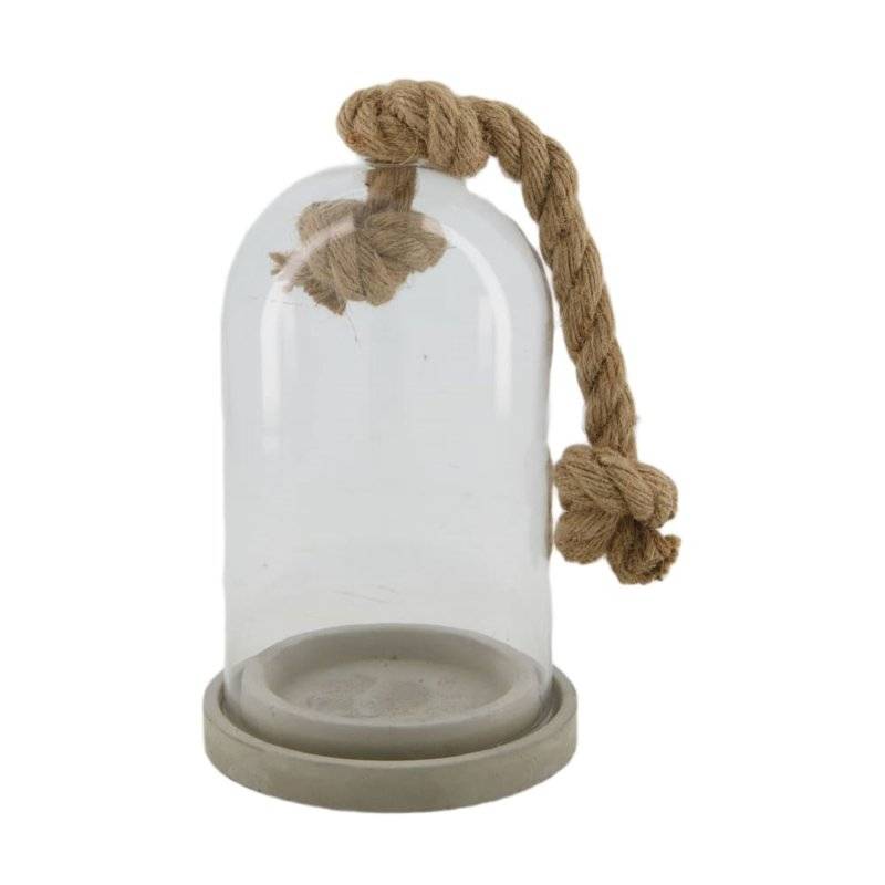 DIJK - Glocke mit Seil - 24 cm - Glas