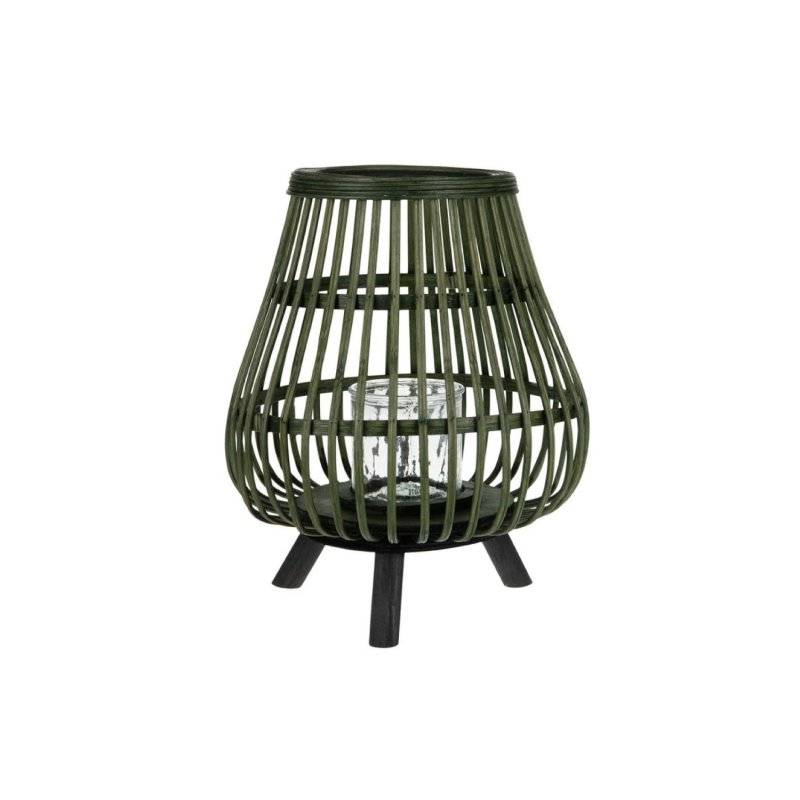 DIJK - Laterne mit Glas - Rattan - 30 cm