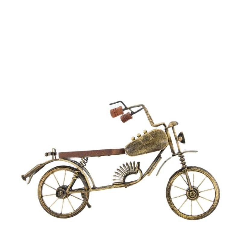 DIJK - Motorrad Figur - Metall - 38 cm - Gold