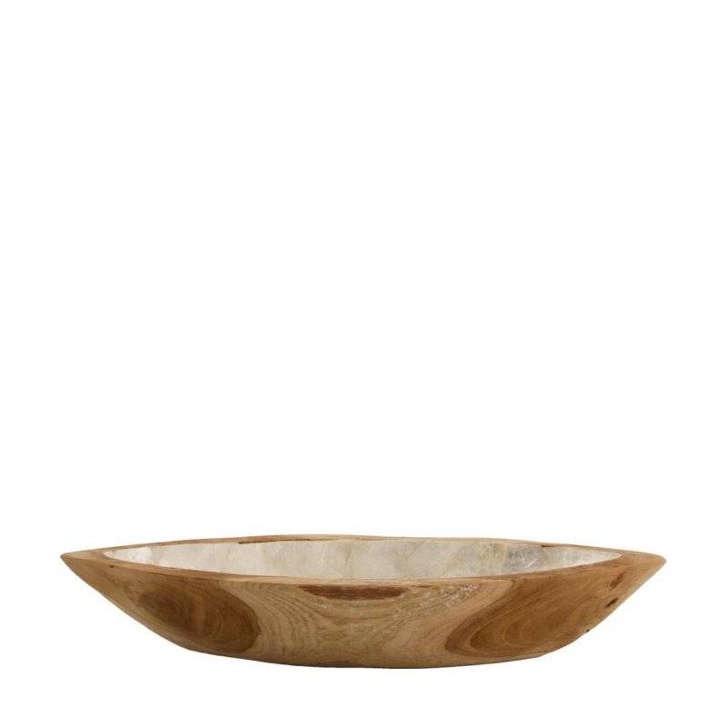 DIJK - Tablett - Teak Holz - Perlmutt