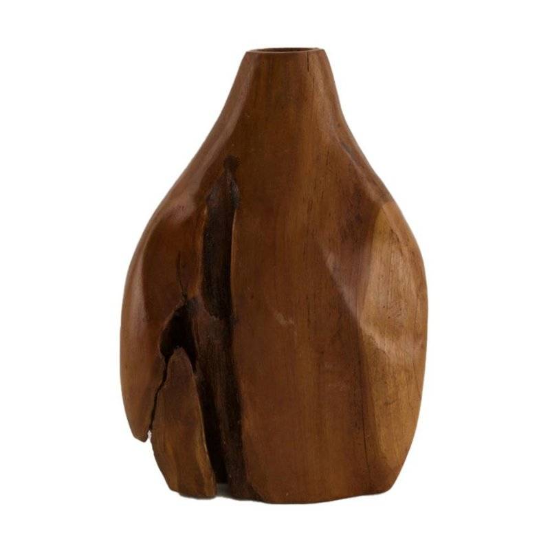 DIJK - Vase aus Holz - Geölt - 28 cm