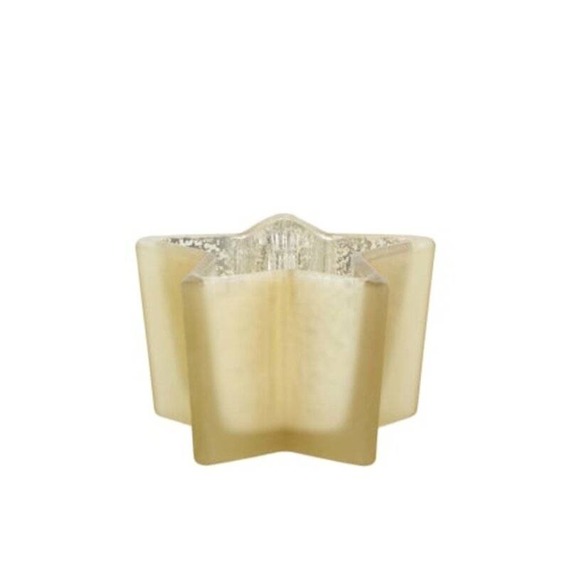 DIJK - Windlicht - Stern - Glas - 10,5 x 10,5 x 6,5 cm - beige