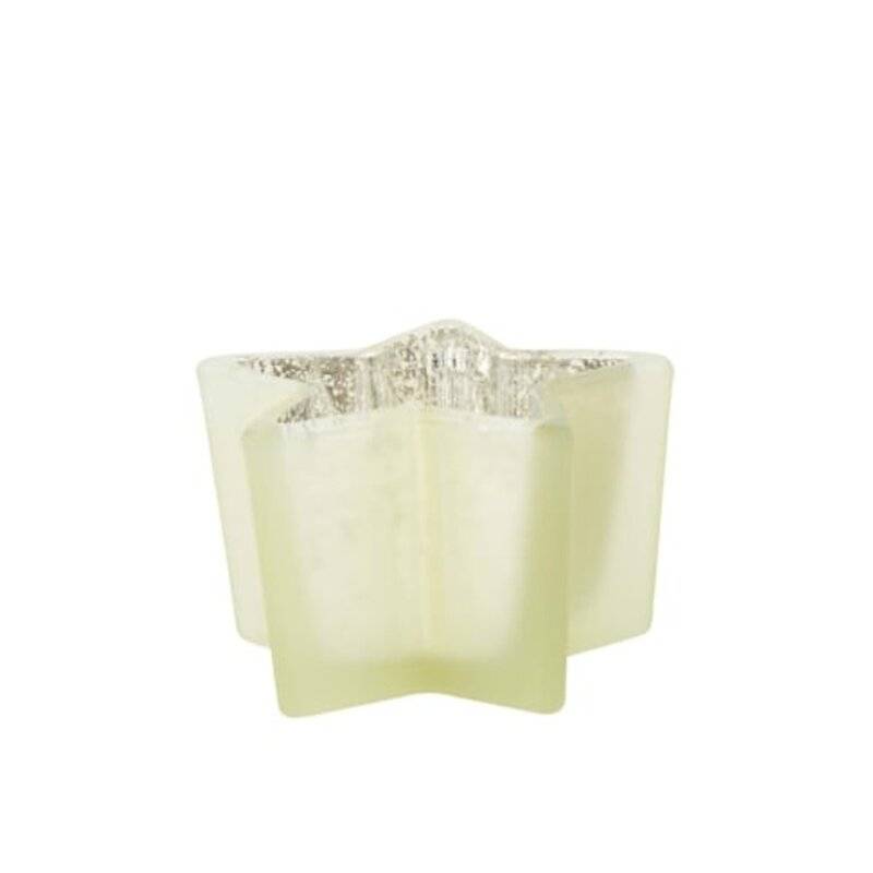 DIJK - Windlicht - Stern - Glas - 10,5 x 10,5 x 6,5 cm - creme