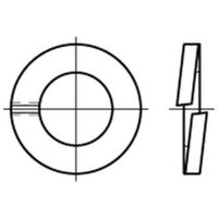 DIN 127 Federring CuSn6 B 4 Bronze S 1000 Stk