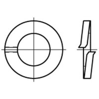 DIN 127 Federring Federstahl A 30 feuerverzinkt tZn S 50 Stk