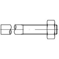 DIN 525 Anschweißende M14x180 Stahl 3.6 blank m. Mutter 50 Stk