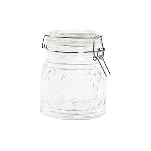 DKD Home Decor Dose aus Edelstahl (11 x 10 x 13 cm) (510 ml) von DKD Home Decor