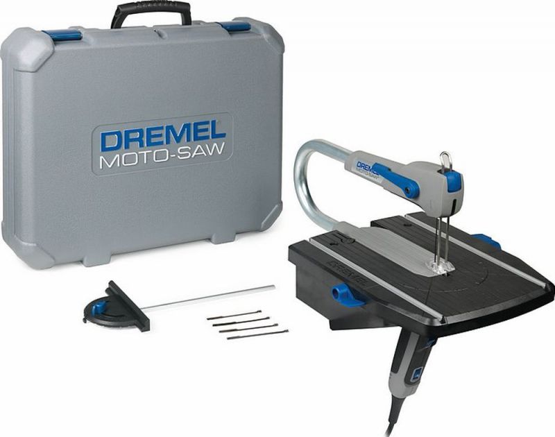 DREMEL Moto-Saw MS20-1/5 2in1 Dekupiersäge mit 1 Vorsatzgerät, 5 Zubehöre F013MS20JA von Dremel