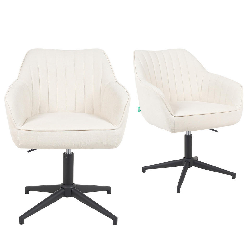 DUBI Möbel BÜROSTUHL Creme DUBI Möbel BÜROSTUHL Creme