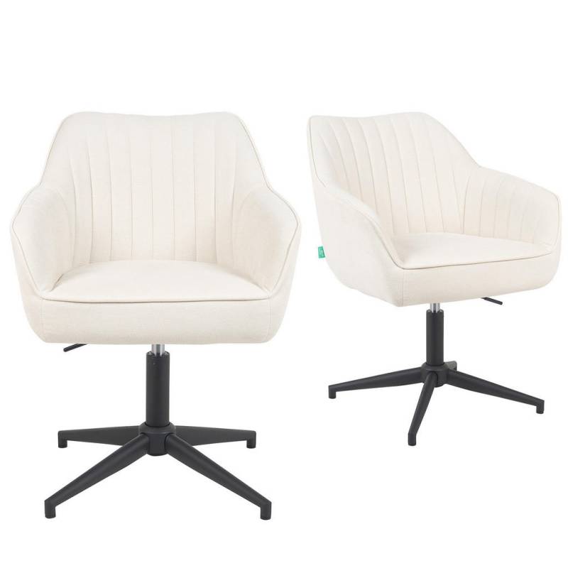 DUBI Möbel BÜROSTUHL Creme DUBI Möbel BÜROSTUHL Creme