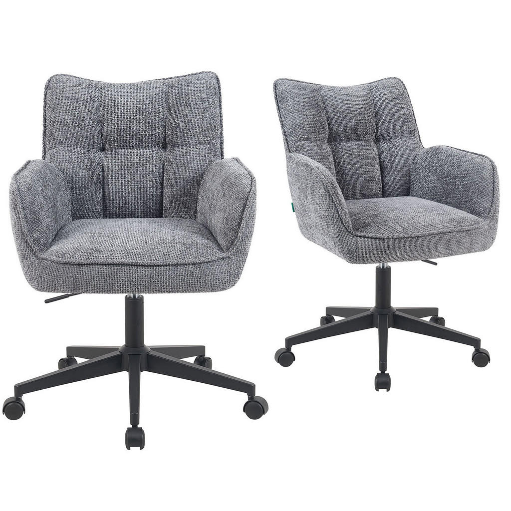 DUBI Möbel BÜROSTUHL Grau DUBI Möbel BÜROSTUHL Grau