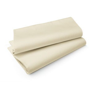 DUNI Evolin® Tischdecke, 84 x 84 cm, cream, Mitteldecke aus Zellulose in Stoffoptik, wasserabweisend, 1 Karton = 6 x 14 Stück = 84 Tischdecken, unterverpackt